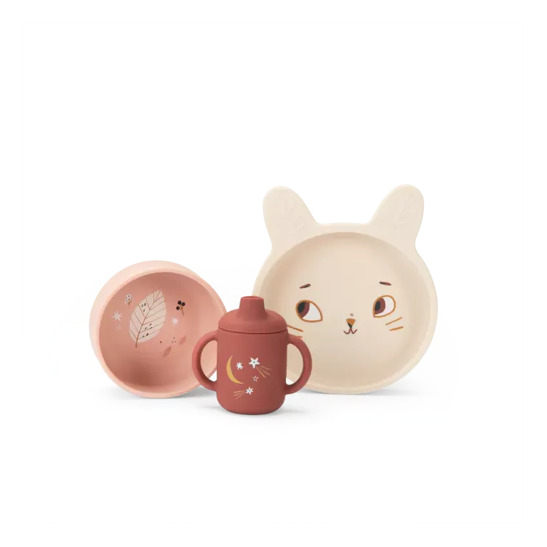 Set vaisselle silicone - Après la pluie 