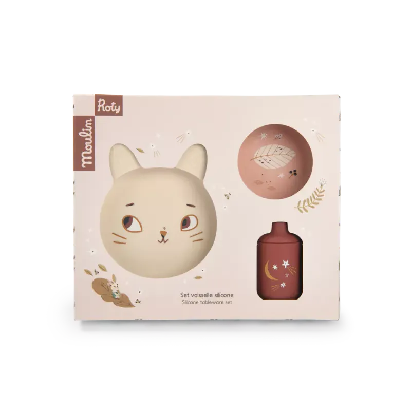 Set vaisselle silicone - Après la pluie 