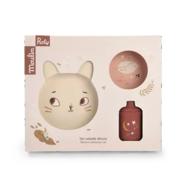 Set vaisselle silicone - Après la pluie 