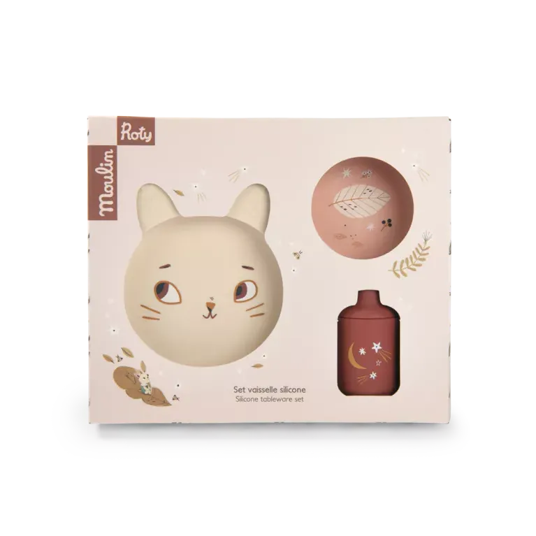 Set vaisselle silicone - Après la pluie 