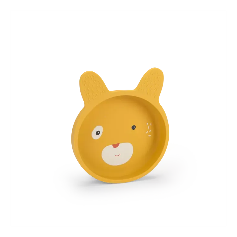 Set vaisselle silicone - Trois petits lapins 