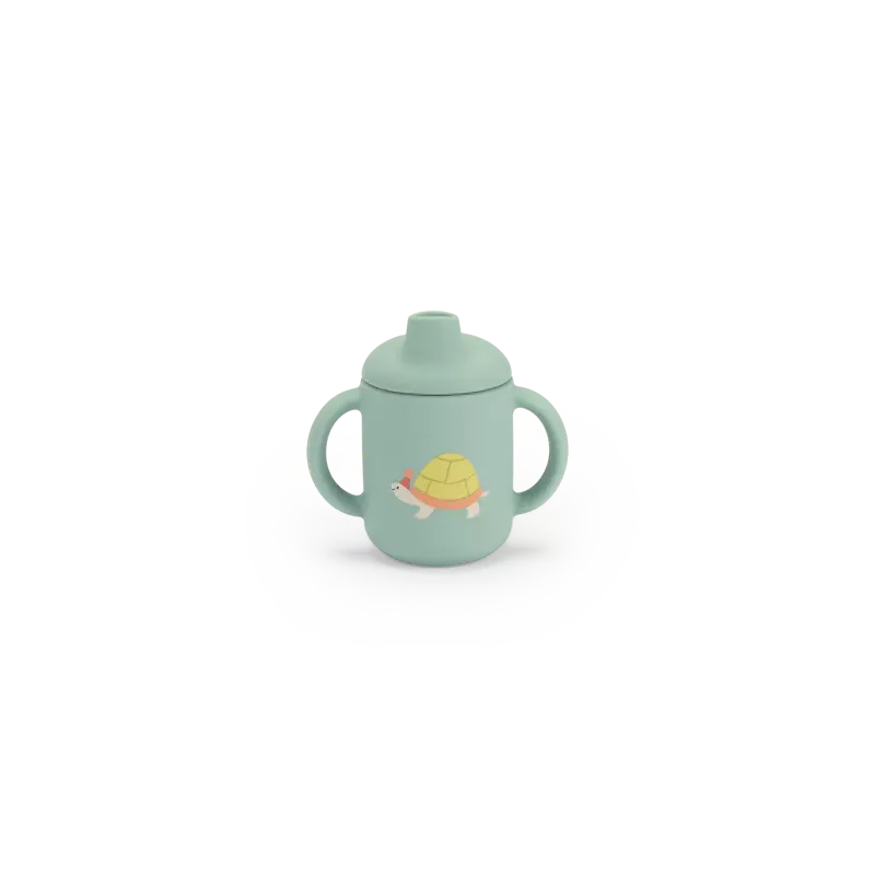 Set vaisselle silicone - Trois petits lapins 