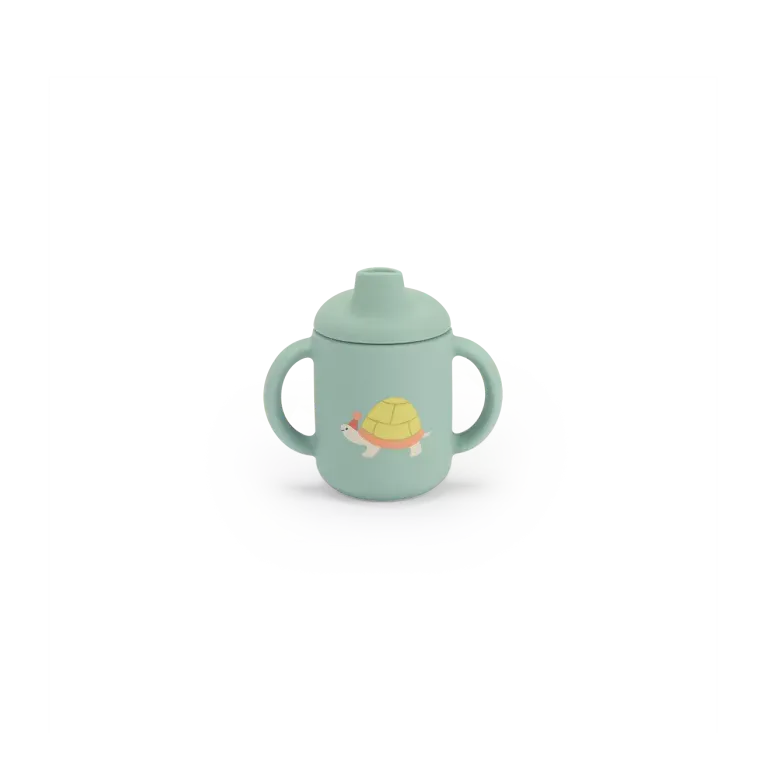 Set vaisselle silicone - Trois petits lapins 