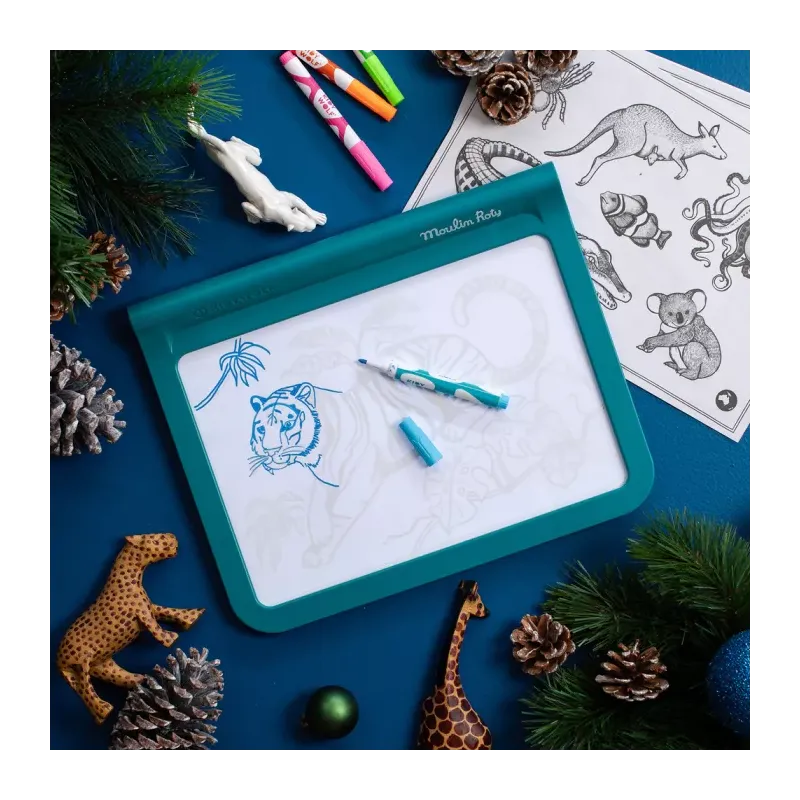 Tablette lumineuse Kidywolf x Moulin roty tout autour du monde