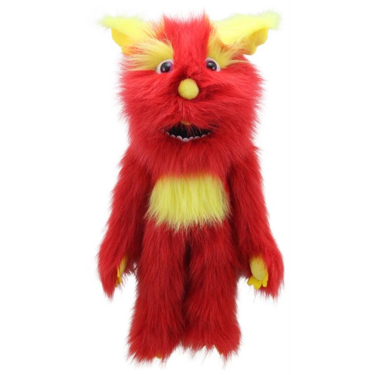Marionnette monstre rouge 66 cm