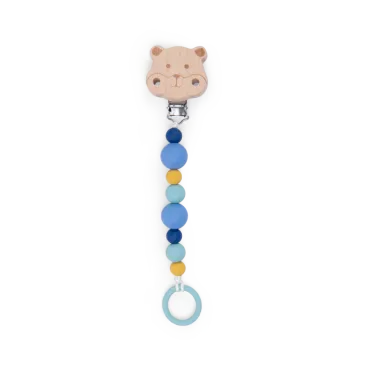 Attache tétine - Bois et silicone - Puce et pilou 