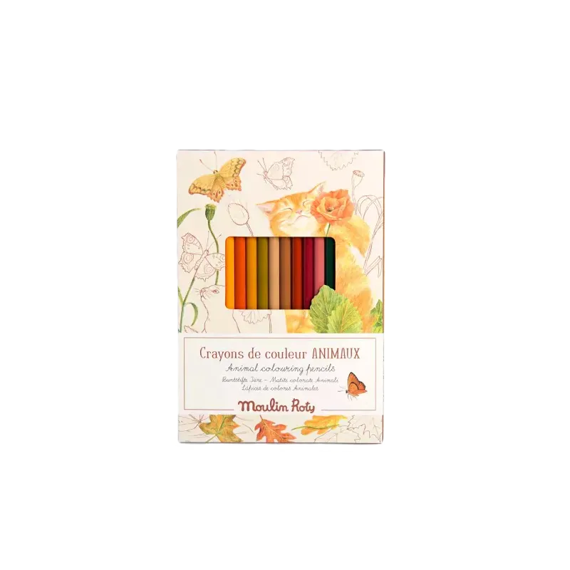 Crayons de couleurs - Animaux - Jardinier