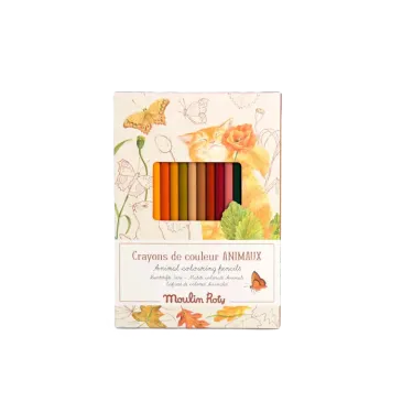 Crayons de couleurs - Animaux - Jardinier