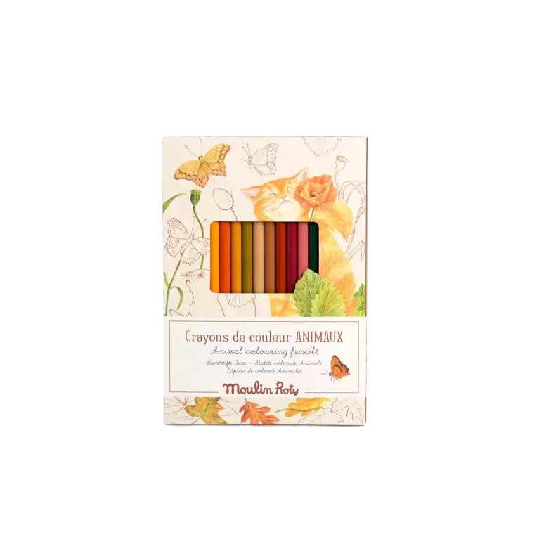 Crayons de couleurs - Animaux - Jardinier