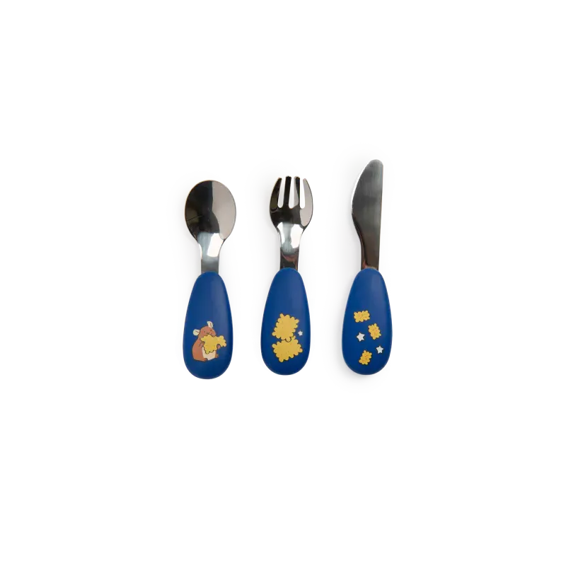 Set de couverts en silicone - Puce et Pilou 