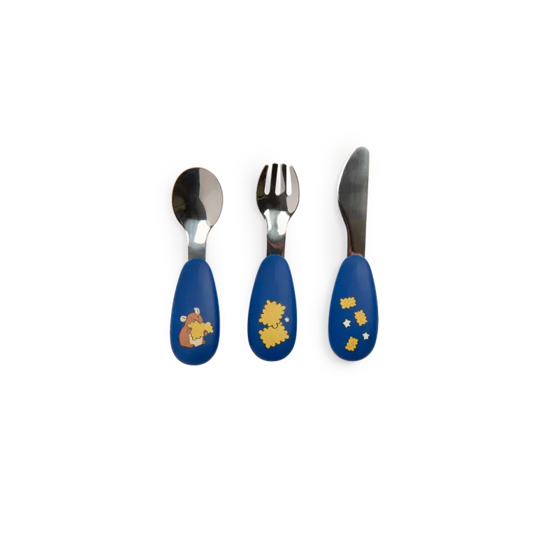 Set de couverts en silicone - Puce et Pilou 