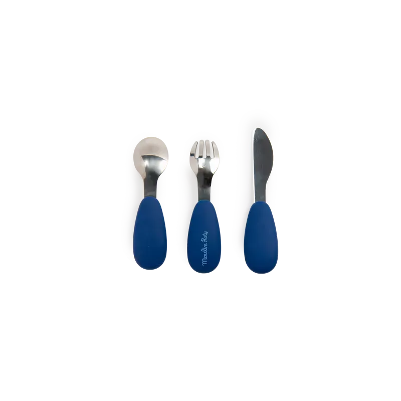 Set de couverts en silicone - Puce et Pilou 