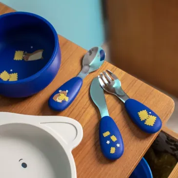 Set de couverts en silicone - Puce et Pilou 
