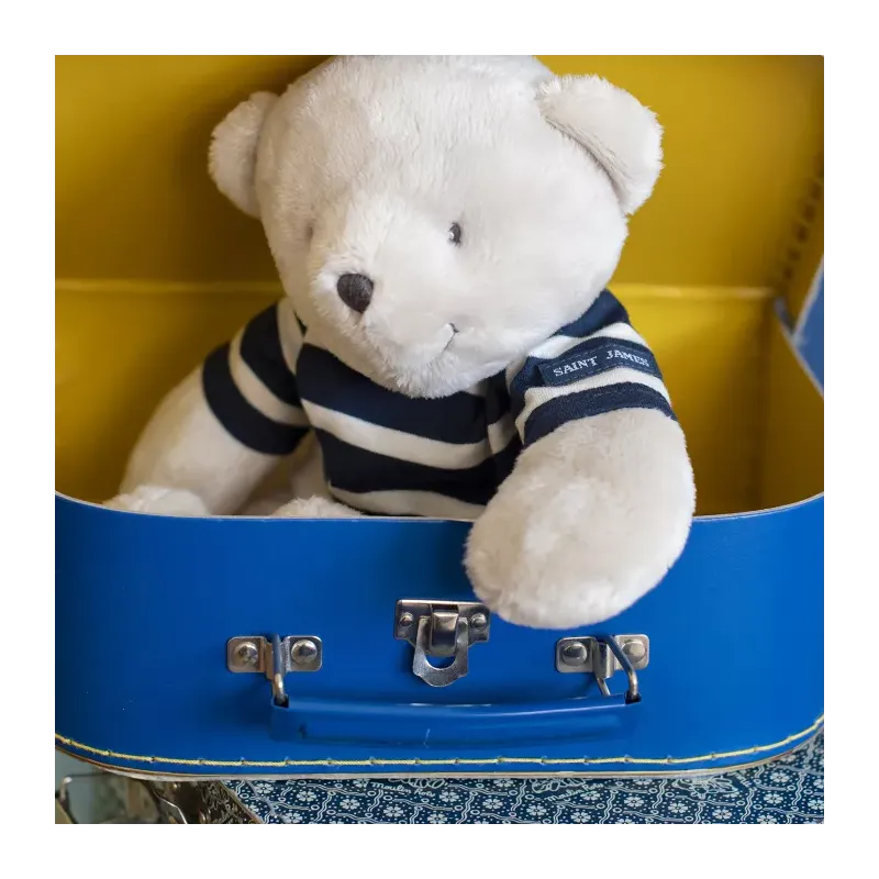 Peluche - Ours crème Saint James - Les ptits doudous 