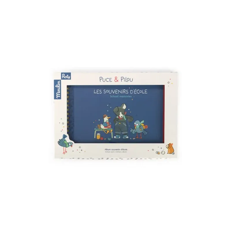Album souvenirs d'école - puce et pilou