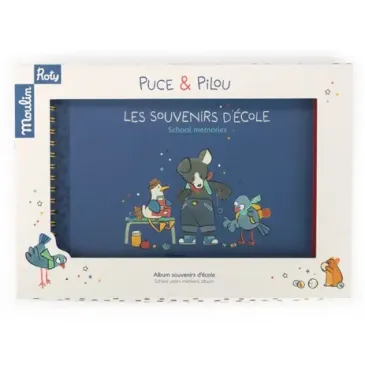 Album souvenirs d'école - puce et pilou