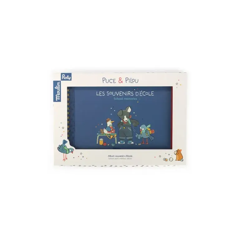 Album souvenirs d'école - puce et pilou