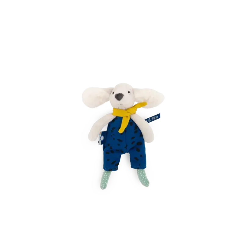 Peluche petit chien - Bleu - Puce et Pilou 