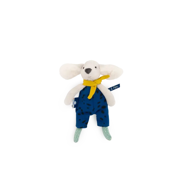 Peluche petit chien - Bleu - Puce et Pilou 