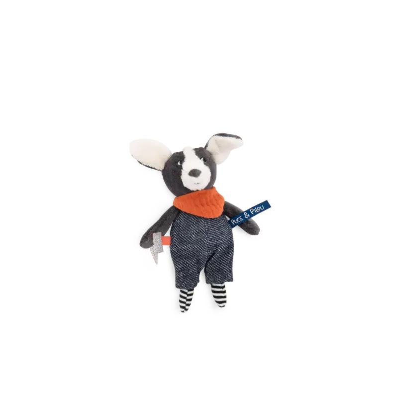 Peluche petit chien - Gris - Puce et Pilou 