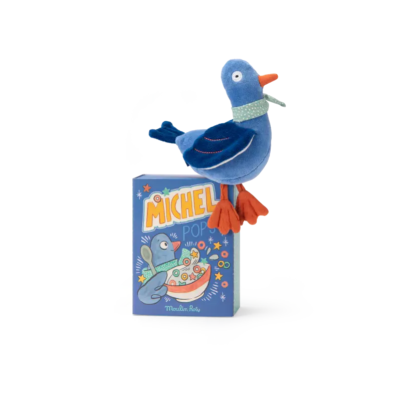 Poupée hochet pigeon - Michel - Puce et Pilou 