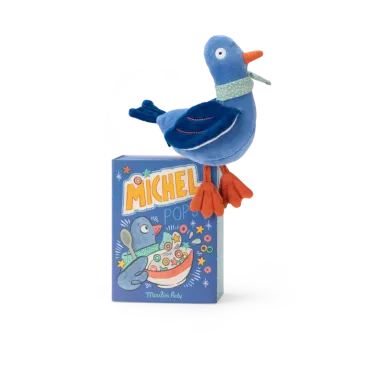 Poupée hochet pigeon - Michel - Puce et Pilou 