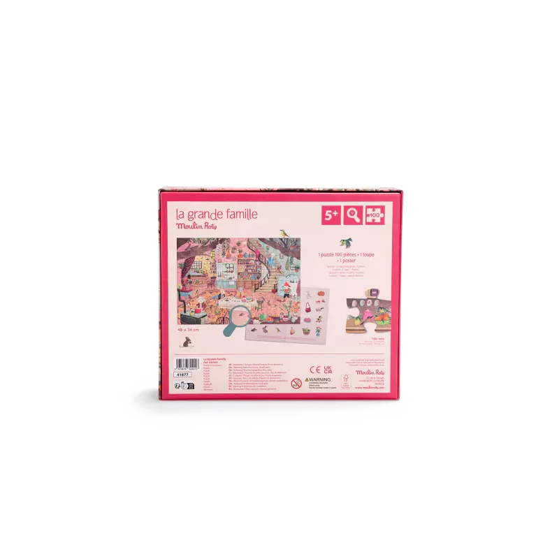 Puzzle La Grande famille- A la maison - 100 pièces