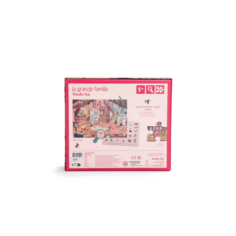 Puzzle La Grande famille- A la maison - 100 pièces