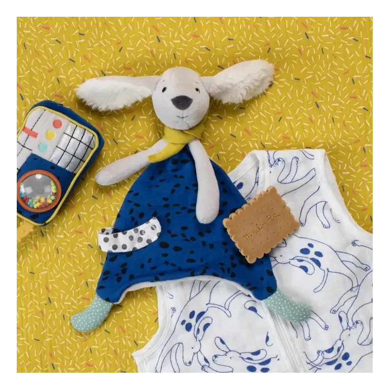 Doudou Pilou - Bleu - Puce et Pilou 