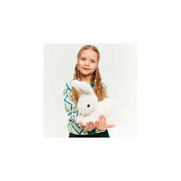 Peluche lapin blanc - 20 cm 