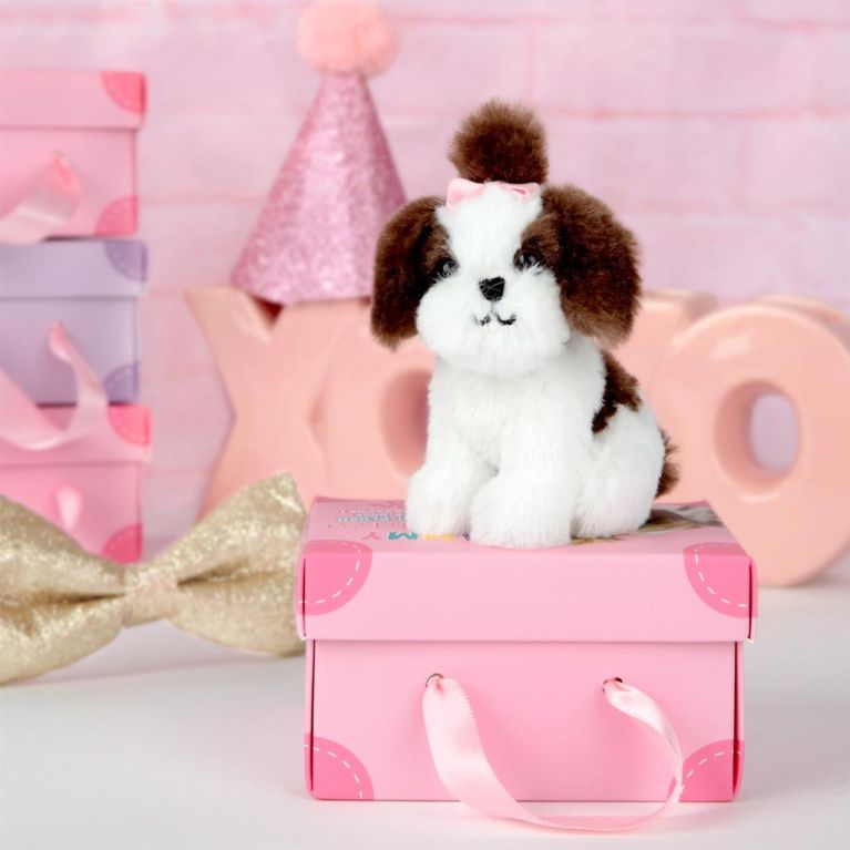 Mini peluche dans sa boîte studio pets - Shih tzu