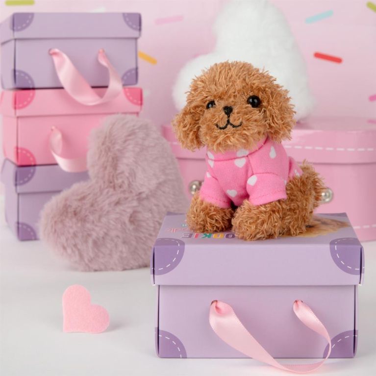 Mini peluche dans sa boîte studio pets - Poodle