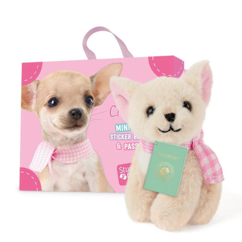Mini peluche dans sa boîte studio pets - Chihuahua