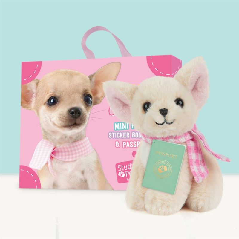 Mini peluche dans sa boîte studio pets - Chihuahua