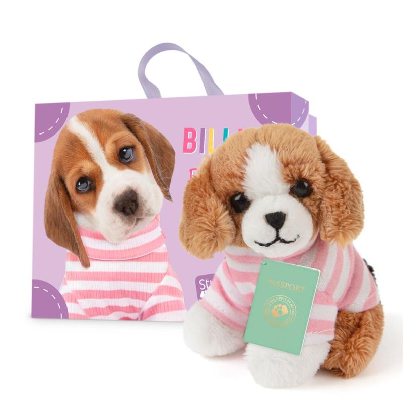 Mini peluche dans sa boîte studio pets - Beagle