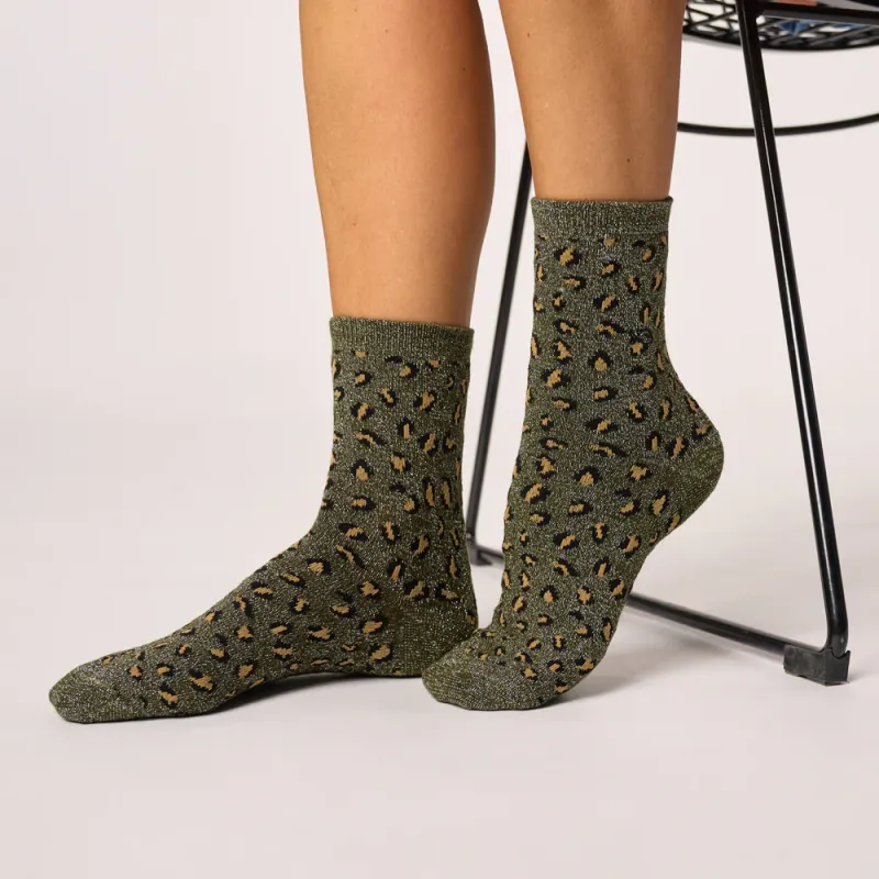 Chaussettes en coton - Taille 37-40 - Kaki