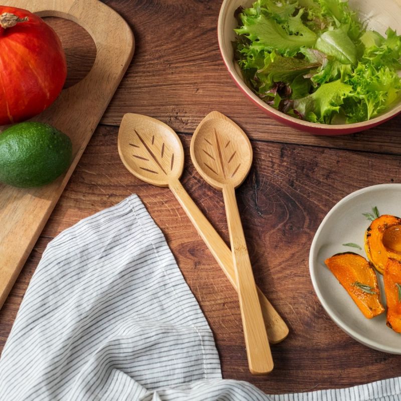 Cuillère bois feuille