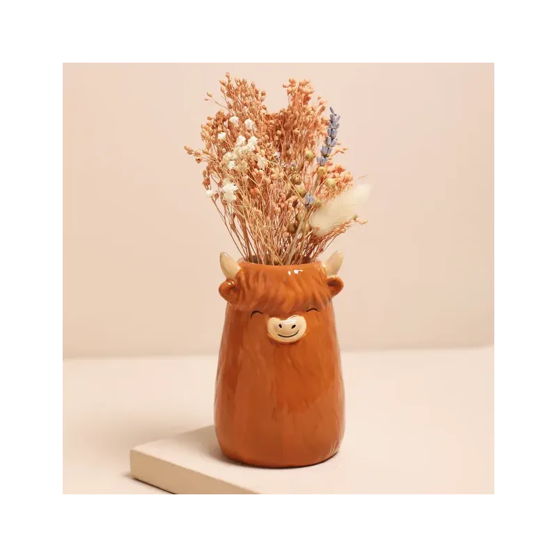 Petit vase - Vache des highlands