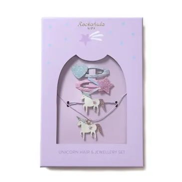 Coffret bijoux et accessoires cheveux - licorne