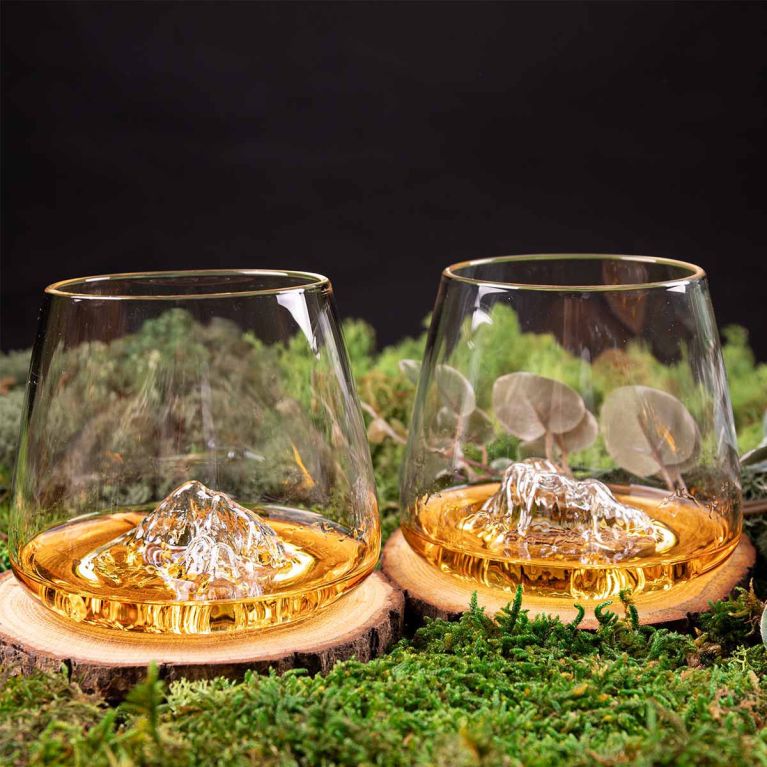 Set de 2 verres topographiques - Zugspitze et Watzmann