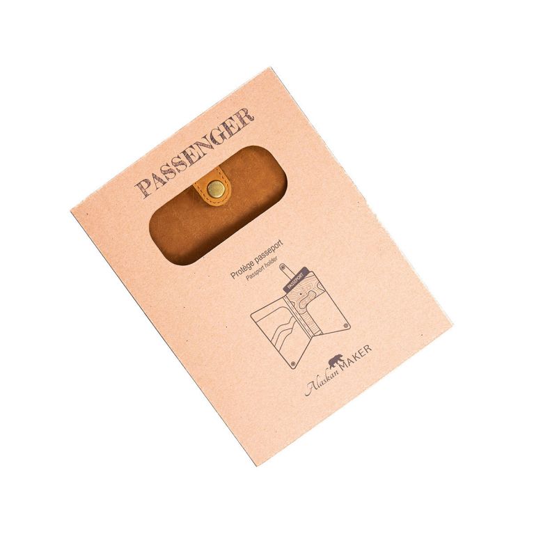 Protège passeport Alaskan Maker - Passenger - Wood marron