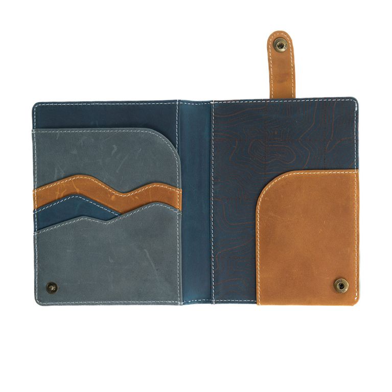 Protège passeport Alaskan Maker - Passenger - Fjord bleu