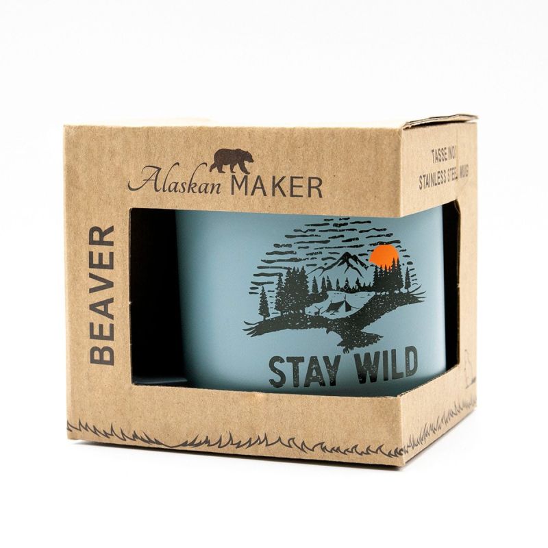 Mug Alaskan Maker - Beaver bleu - Stay wild