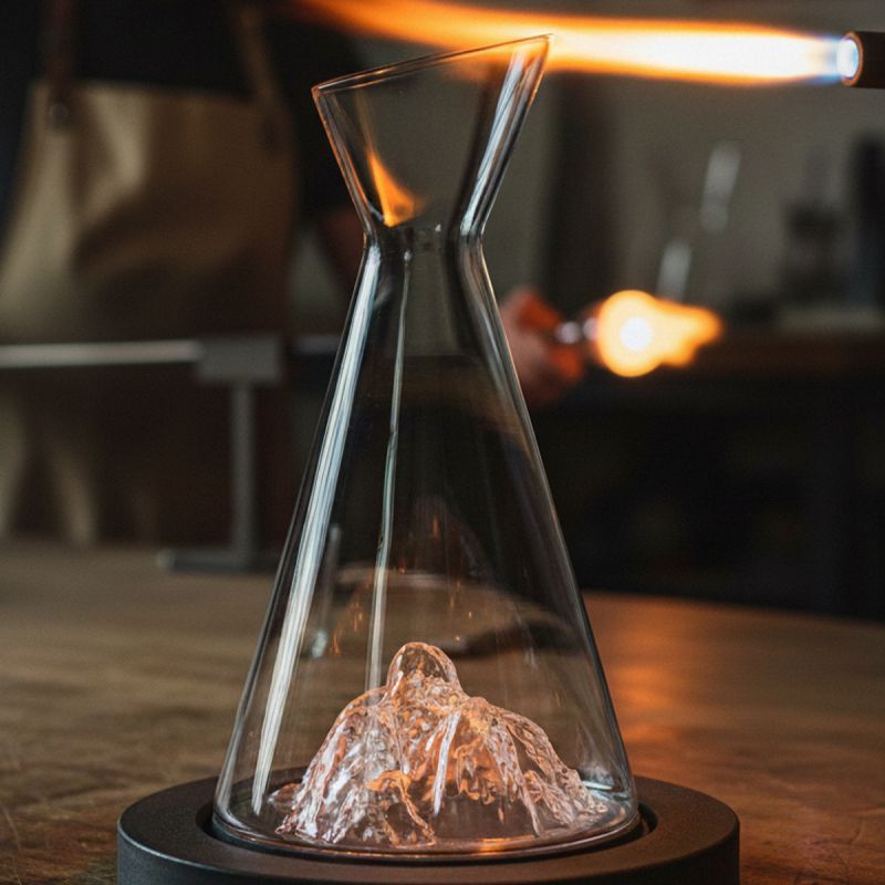 Carafe à eau topographique - Aiguille du Midi