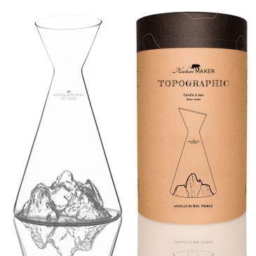 Carafe à eau topographique - Aiguille du Midi