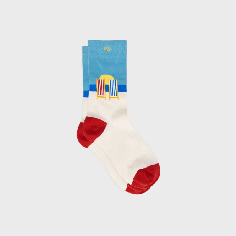 Paire de chaussettes - 41 46 - Transat sur la plage