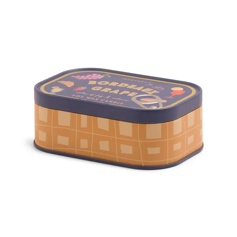 Bougie - Boite à sardines - 127 G - Grappe Bordeaux 