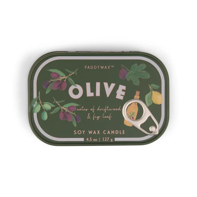 Bougie - Boite à sardines - 127 G - Olive 
