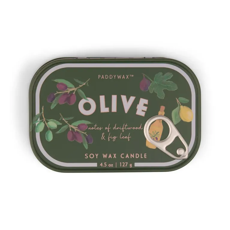 Bougie - Boite à sardines - 127 G - Olive 