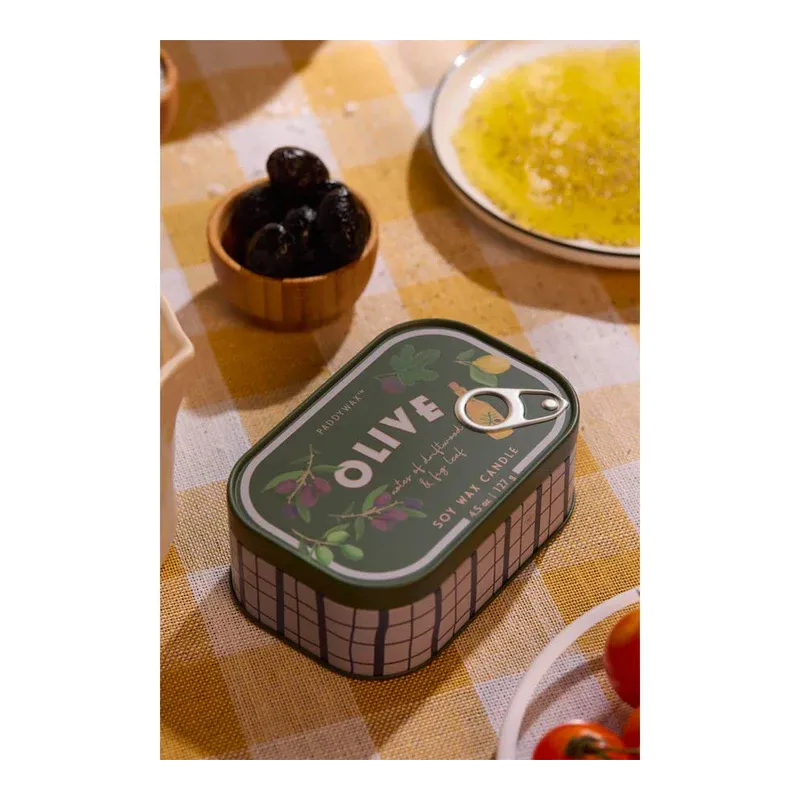 Bougie - Boite à sardines - 127 G - Olive 